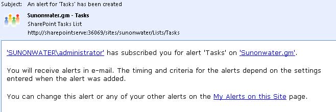 Outlook 2007 your email has been created screenshot